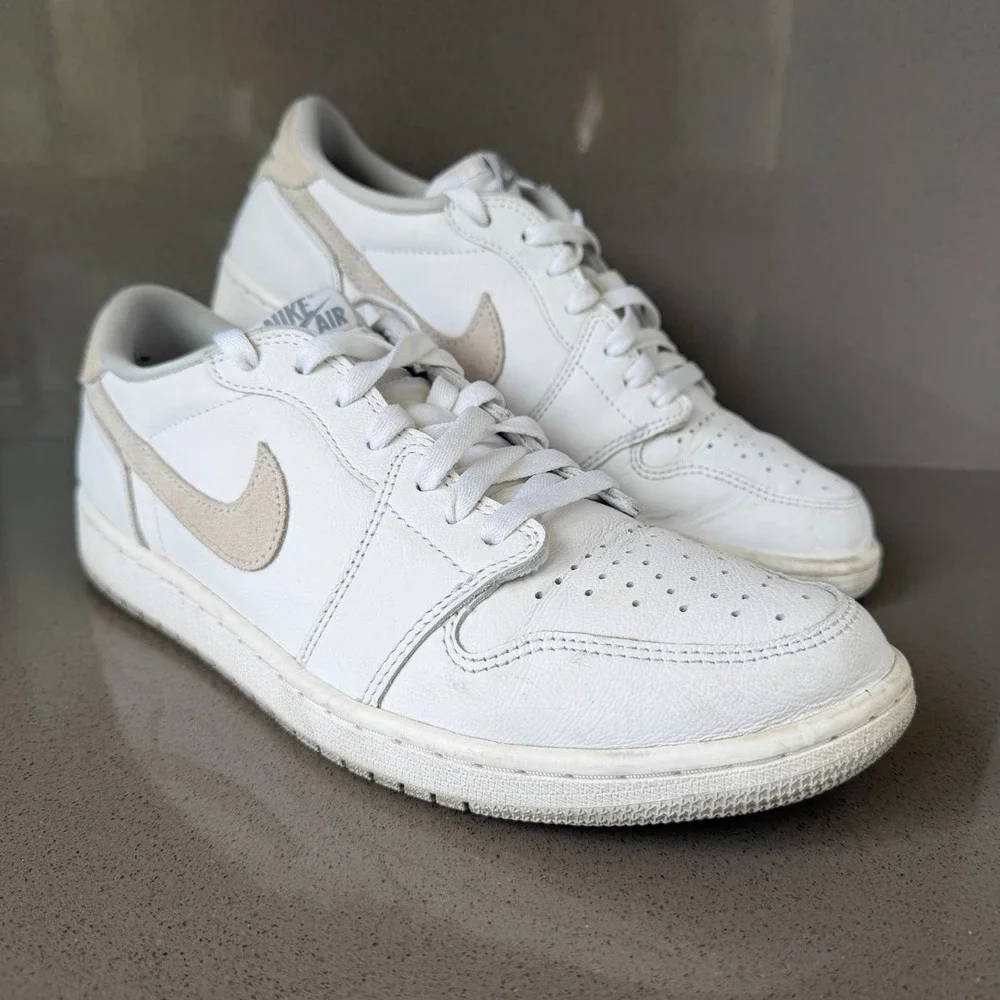 Air Jordan 1 Low OG Neutral Grey Men's Size 11 White Gray CZ0790-100 Sneakers